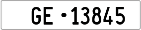 Truck License Plate